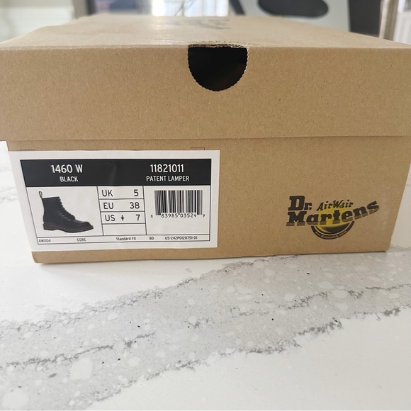 Dr. Martens 1460 Patent Leather Lace Up Boots - Picture 11 of 16